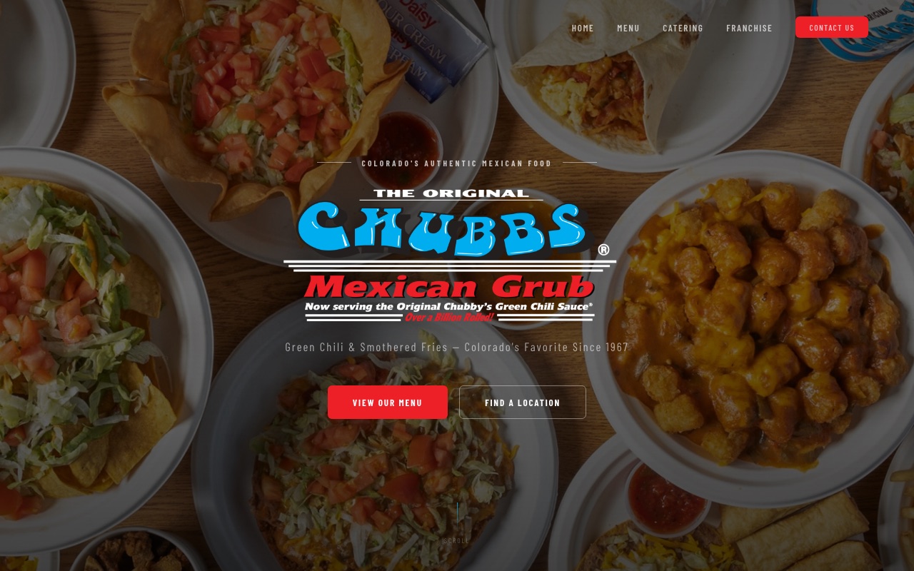 The Chubbs Mexican Grub website built by CravEngine