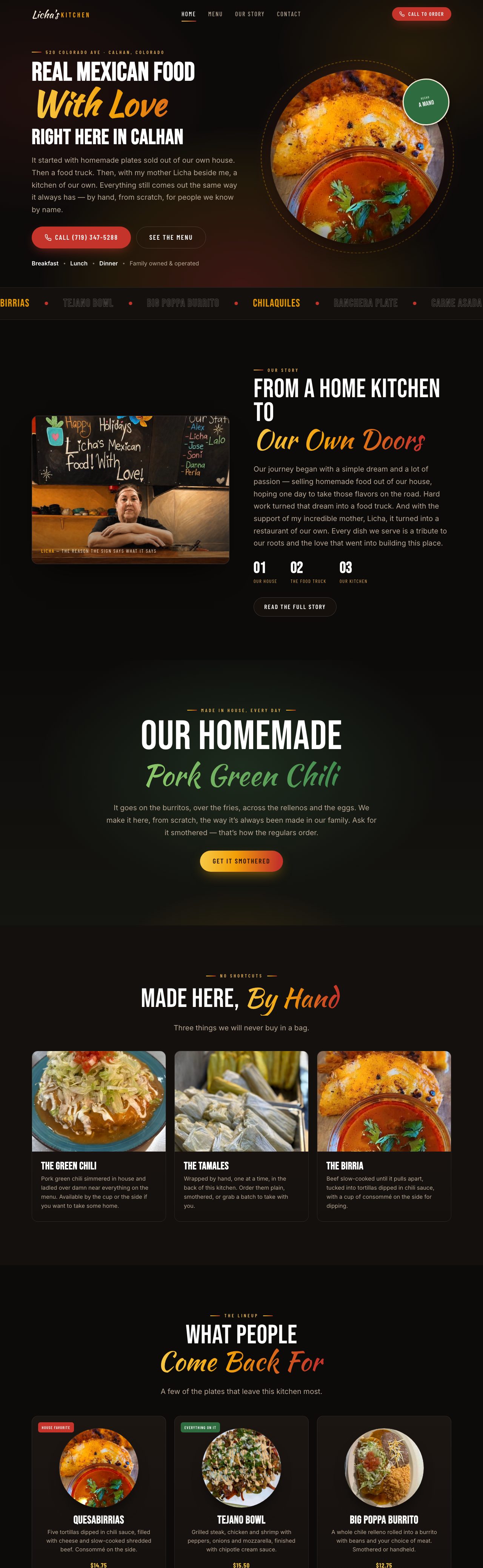 The Licha's Kitchen website